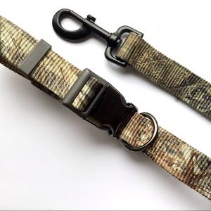 Camouflage Dog Collar & Leash for Large Dog